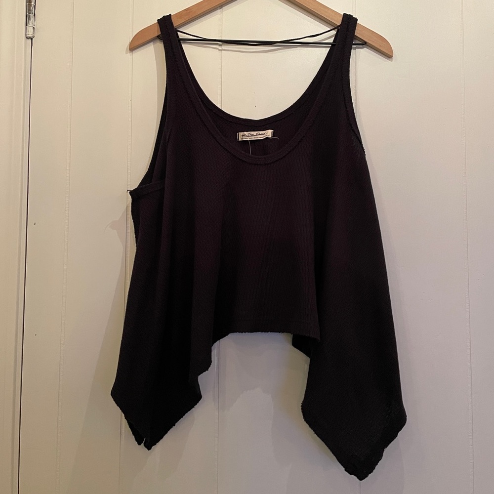 We the free solid scoop neck swing top